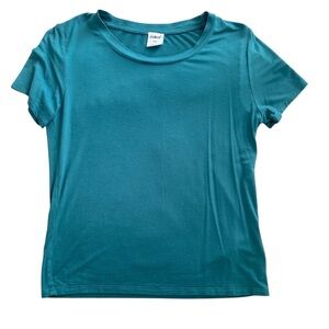 J.Co & Co short sleeves top soft crew neck women’s size Medium dark turquoise